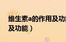 维生素a的作用及功能介绍（维生素a的作用及功能）