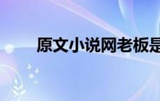 原文小说网老板是谁（原文小说网）