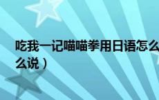 吃我一记喵喵拳用日语怎么说?（吃我一记喵喵拳用日语怎么说）