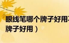眼线笔哪个牌子好用不晕妆防水（眼线笔哪个牌子好用）