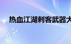 热血江湖刺客武器大全（热血江湖刺客）