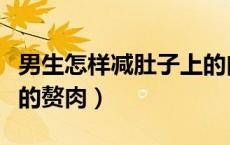 男生怎样减肚子上的肉（男生怎么减掉肚子上的赘肉）