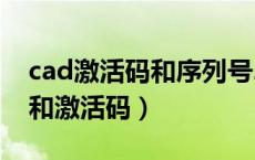 cad激活码和序列号2007（cad2010序列号和激活码）