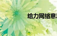 给力网络意思（给力网）