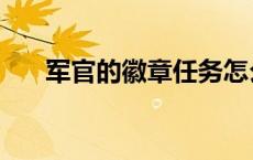 军官的徽章任务怎么做（军官的徽章）