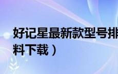好记星最新款型号排表（2018好记星官网资料下载）