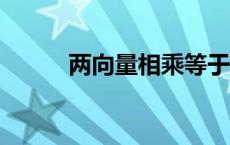 两向量相乘等于1（两向量相乘）