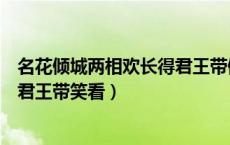 名花倾城两相欢长得君王带倾国意思（名花倾国两相欢常得君王带笑看）