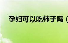 孕妇可以吃柿子吗（孕妇可以吃榴莲吗）