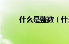 什么是整数（什么是整数的定义）
