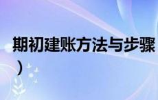 期初建账方法与步骤（期初建账需要哪些数据）