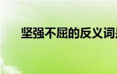 坚强不屈的反义词是什么（坚强不屈）