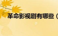 革命影视剧有哪些（革命影视作品简介）