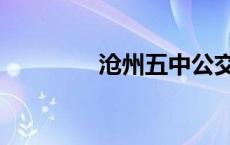 沧州五中公交（沧州五中）