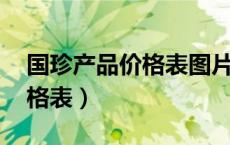 国珍产品价格表图片 新闻（国珍系列产品价格表）