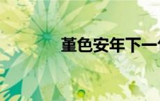 堇色安年下一句（堇色安年）