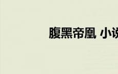 腹黑帝凰 小说（腹黑帝凰）