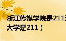 浙江传媒学院是211还是985大学（浙江传媒大学是211）