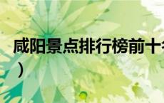 咸阳景点排行榜前十名（咸阳有什么旅游景点）