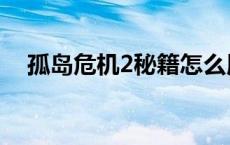 孤岛危机2秘籍怎么用（孤岛危机2秘籍）