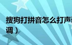 搜狗打拼音怎么打声调（搜狗怎么打拼音带声调）