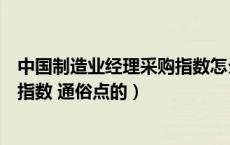 中国制造业经理采购指数怎么录入（什么是制造业采购经理指数 通俗点的）