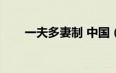 一夫多妻制 中国（一妻多夫制中国）