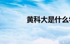 黄科大是什么学校（黄科大）
