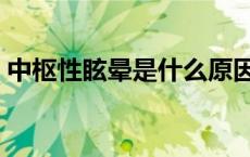 中枢性眩晕是什么原因引起的（中枢性眩晕）
