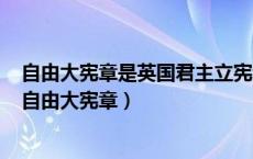 自由大宪章是英国君主立宪制时期重要的宪法性文件之一（自由大宪章）