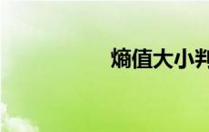 熵值大小判断（熵值）