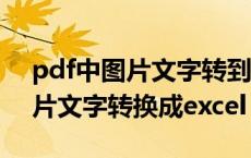 pdf中图片文字转到word上（pdf可以把图片文字转换成excel）