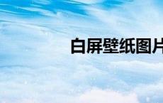 白屏壁纸图片（白屏壁纸）