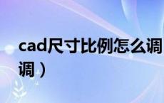 cad尺寸比例怎么调500（cad尺寸比例怎么调）