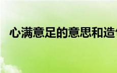 心满意足的意思和造句（心满意足的意思）