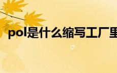 pol是什么缩写工厂里（pol是什么的缩写）