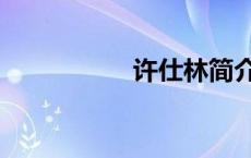 许仕林简介（许士林）