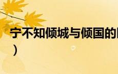 宁不知倾城与倾国的区别（宁不知倾城与倾国）
