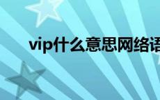vip什么意思网络语言（vip什么意思）