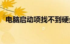 电脑启动项找不到硬盘启动（电脑启动项）