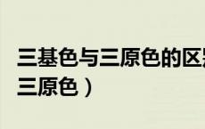 三基色与三原色的区别（光的三原色和颜料的三原色）