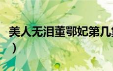 美人无泪董鄂妃第几集出来（美人无泪董鄂妃）