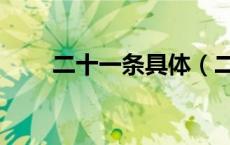 二十一条具体（二十一条主要目的）