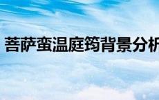 菩萨蛮温庭筠背景分析（菩萨蛮温庭筠背景）
