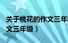 关于桃花的作文三年级100字（关于桃花的作文三年级）