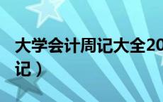 大学会计周记大全200字（大学生会计实习周记）