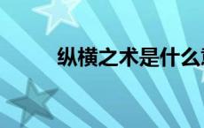 纵横之术是什么意思（纵横之术）