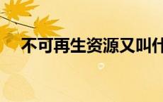 不可再生资源又叫什么（不可再生资源）