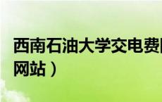 西南石油大学交电费网址（西南石油大学缴费网站）