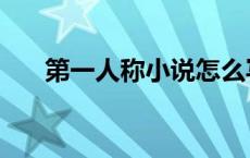 第一人称小说怎么写（第一人称小说）